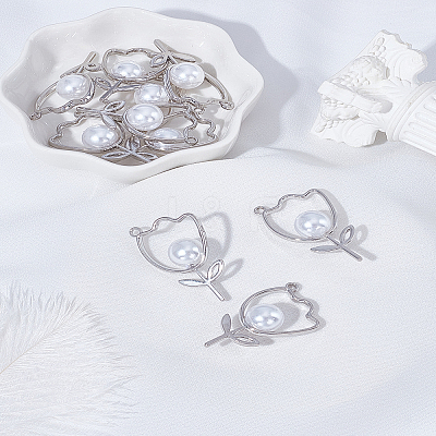 10Pcs Eco-Friendly Alloy Pendants FIND-LP0005-31-1