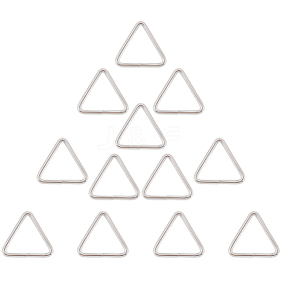 12Pcs Triangle Iron Linking Rings IFIN-CP0002-96P-1