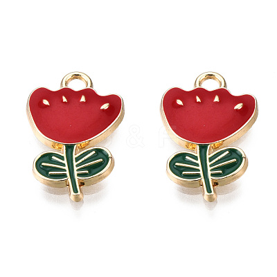 Eco-Friendly Zinc Alloy  Pendants ENAM-R051-07-01G-NR-1