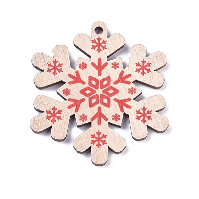 Poplar Wood Pendants WOOD-E011-06-1