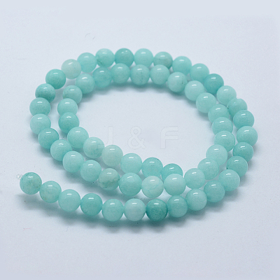 Natural & Dyed White Jade Bead Strands X-G-P370-02-8mm-1