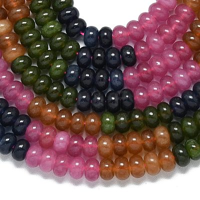 Natural Malaysia Jade Beads Strands G-B165-G01-5x8mm-13-1