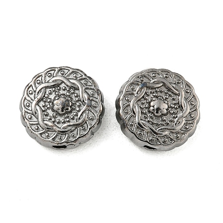 Tibetan Style Alloy Beads TIBEB-R022-B-FF-1