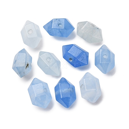 Dyed Natural White Jade Imitation Aquamarine Beads G-M452-01C-1