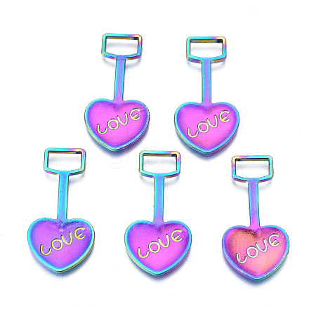 Rainbow Color Alloy Pendants PALLOY-N156-193-NR-1