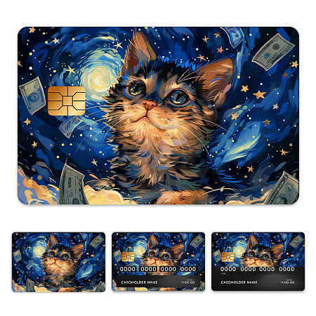 Plastic Waterproof Card Stickers STIC-WH0032-023-1
