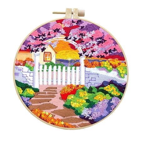 DIY Landscape Pattern Embroidery Kits for Beginners PW-WG2F1F8-01-1