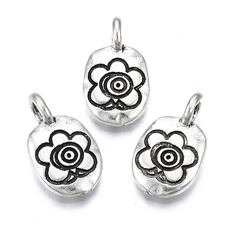 Tibetan Style Alloy Pendants PALLOY-Q441-044-RS-1