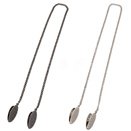 4Pcs 2 Colors Alloy Napkin Clip AJEW-GF0008-98-1