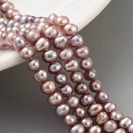 Natural Cultured Freshwater Pearl Beads Strands PEAR-C003-10E-1