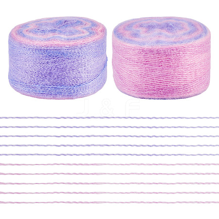 Segment Dyed Knitting Yarn DIY-TAC0033-03E-1