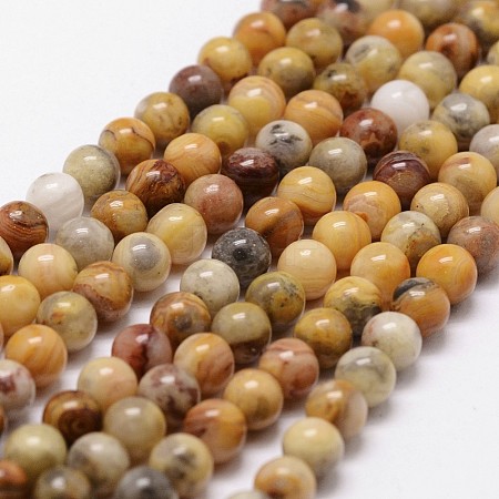 Natural Crazy Agate Beads Strands G-D840-70-4mm-1