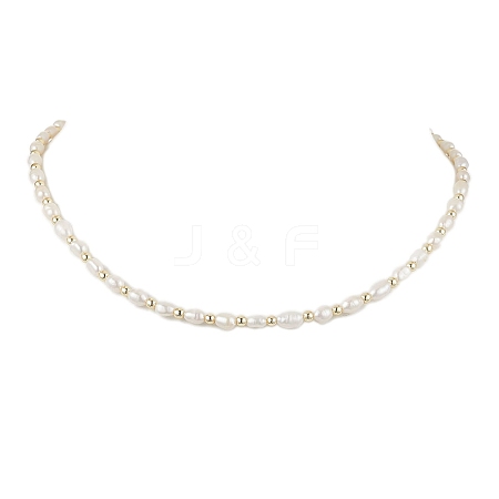 Natural Cultured Freshwater Pearl Beaded Necklaces NJEW-JN05058-1