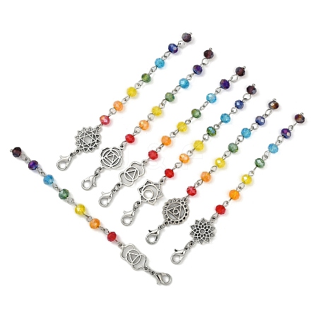 Chakra Theme Sun Catcher Pendant Decorations HJEW-JM00669-1