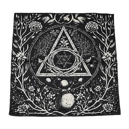 Polyester Peach Skin Tarot Tablecloth for Divination AJEW-D061-01C-1