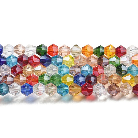 Transparent Electroplate Glass Beads Strands LS-GLAA-F029-2mm-C29-1