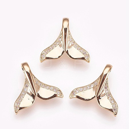 Brass Micro Pave Cubic Zirconia Charms KK-P157-16G-NF-1