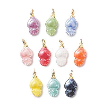 Handmade Porcelain Pendants PALLOY-JF05899-1