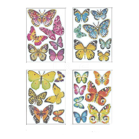 Butterfly DIY Diamond Sticker Kits PW-WG39E1C-01-1