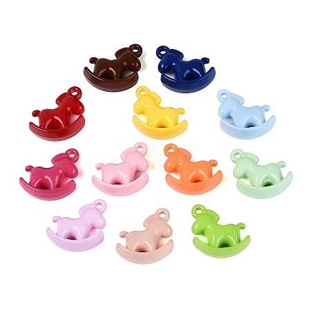Baking Paint Acrylic Pendants OACR-N162-02-1