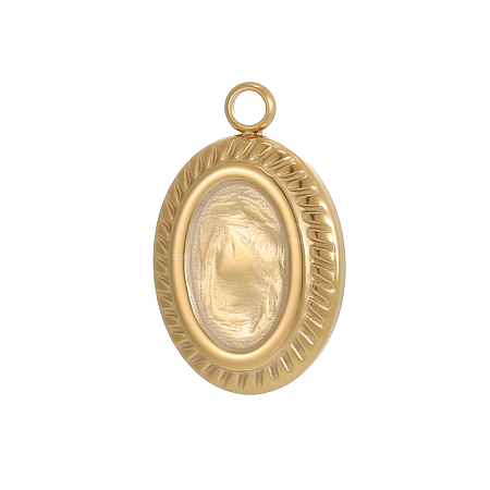 304 Stainless Steel Pendants STAS-OY012-17G-1