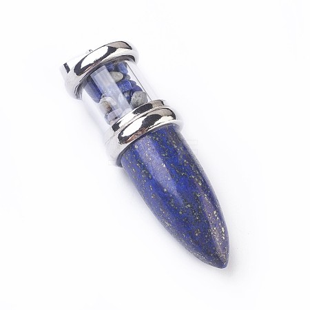 Natural Lapis Lazuli Big Pointed Pendants G-F639-08F-1