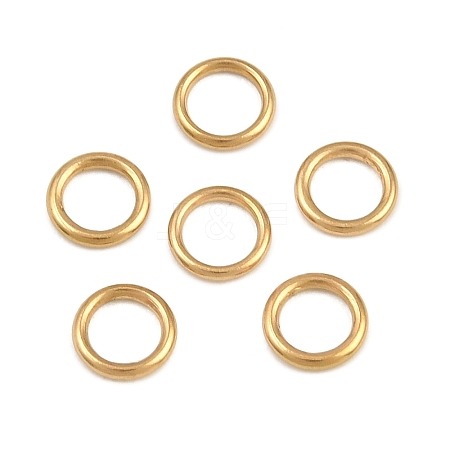 Ion Plating(IP) 304 Stainless Steel Closed Jump Rings STAS-G393-06G-03-1