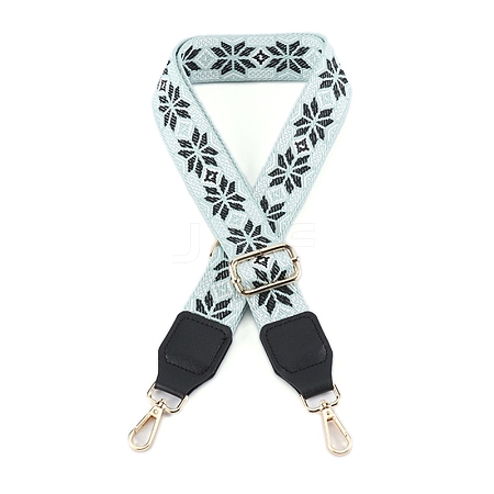 Flower Pattern Polyester Handbag Webbing Bag Straps PW-WG9C9BE-03-1