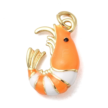 Brass Enamel Pendants KK-H092-07G-02-1