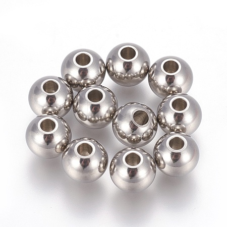 Tarnish Resistant 201 Stainless Steel Beads STAS-F170-02P-A-1