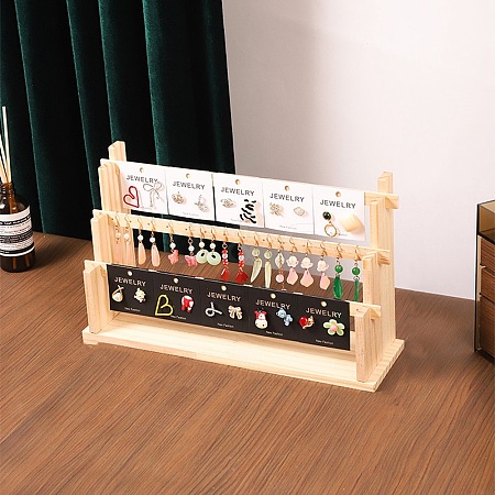 3-Tier Wood Earring Displays EDIS-G016-01B-1