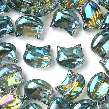 1 Strand Electroplate Glass Beads Strands EGLA-YW0005-32E-1