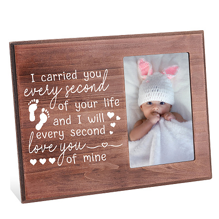 MDF Wood Photo Frames DIY-WH0231-048-1