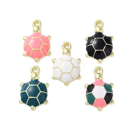 Alloy Enamel Pendants FIND-O003-08A-G-1