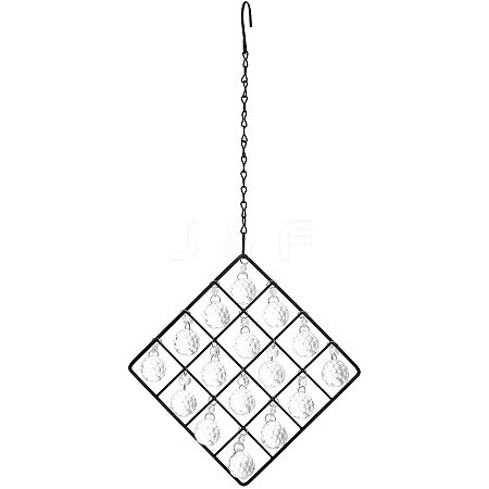 Crystals Chandelier Suncatchers Prisms Chakra Hanging Pendant HJEW-WH0008-10-1
