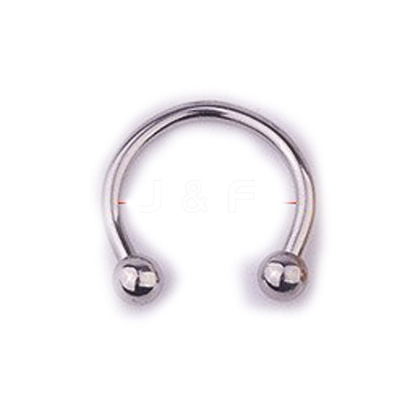 303 Stainless Steel Circular/Horseshoe Barbell Nose RingS WG86D19-04-1