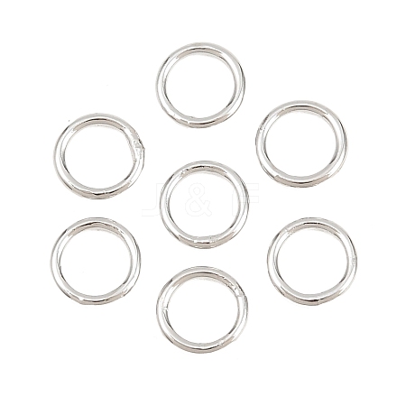 Brass Closed Jump Rings KK-D257-01P-02-1