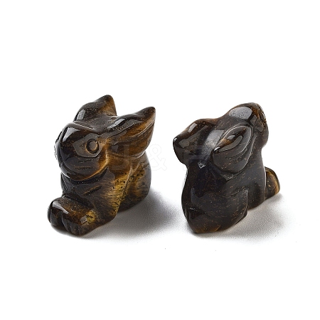 Natural Tiger Eye Carved Figurines DJEW-L023-E08-1