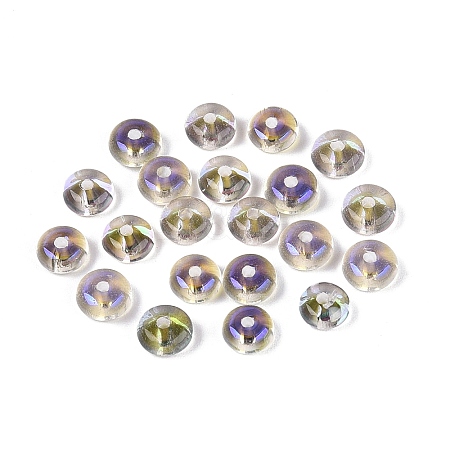 Baking Paint Electroplate Transparent Glass Beads EGLA-Q141-01A-A01-1
