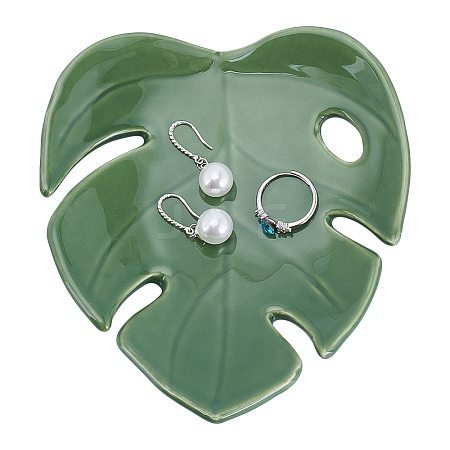 Porcelain Jewelry Tray AJEW-WH0752-291-1