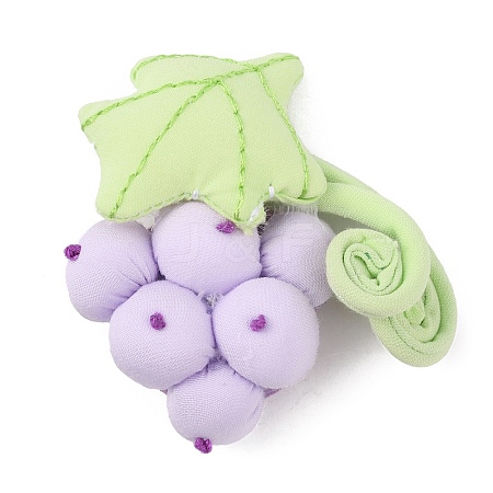Handmade Cotton Filled 3D Grapes DIY-WH0304-678C-1