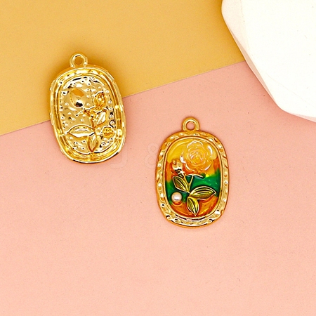 Alloy Enamel Pendants PW-WG4682B-02-1