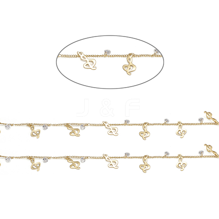 Handmade Brass Curb Chains CHC-I027-03G-1