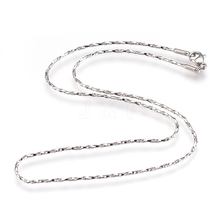 304 Stainless Steel Necklaces NJEW-G313-10P-1