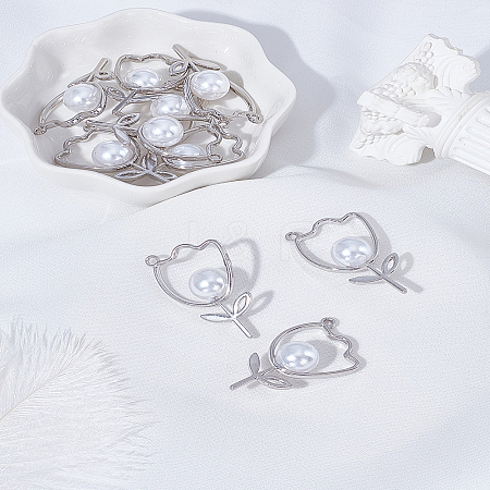 10Pcs Eco-Friendly Alloy Pendants FIND-LP0005-31-1