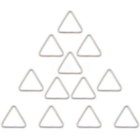 12Pcs Triangle Iron Linking Rings IFIN-CP0002-96P-1