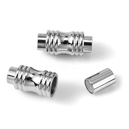 Tarnish Resistant 304 Stainless Steel Magnetic Clasps with Glue-in Ends STAS-E049-7-1