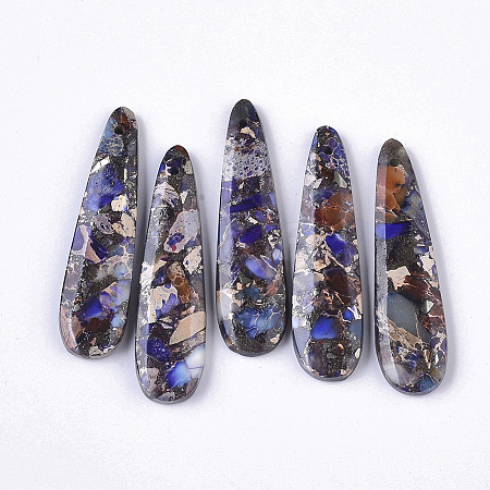 Synthetic Regalite/Imperial Jasper/Sea Sediment Jasper Pendants LS-G-S366-006B-1