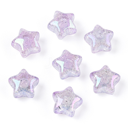 Transparent Crackle Acrylic Beads LS-TACR-S148-03E-1