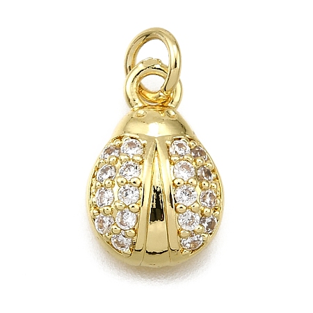 Brass Micro Pave Cubic Zirconia Pendants KK-Z100-04G-1